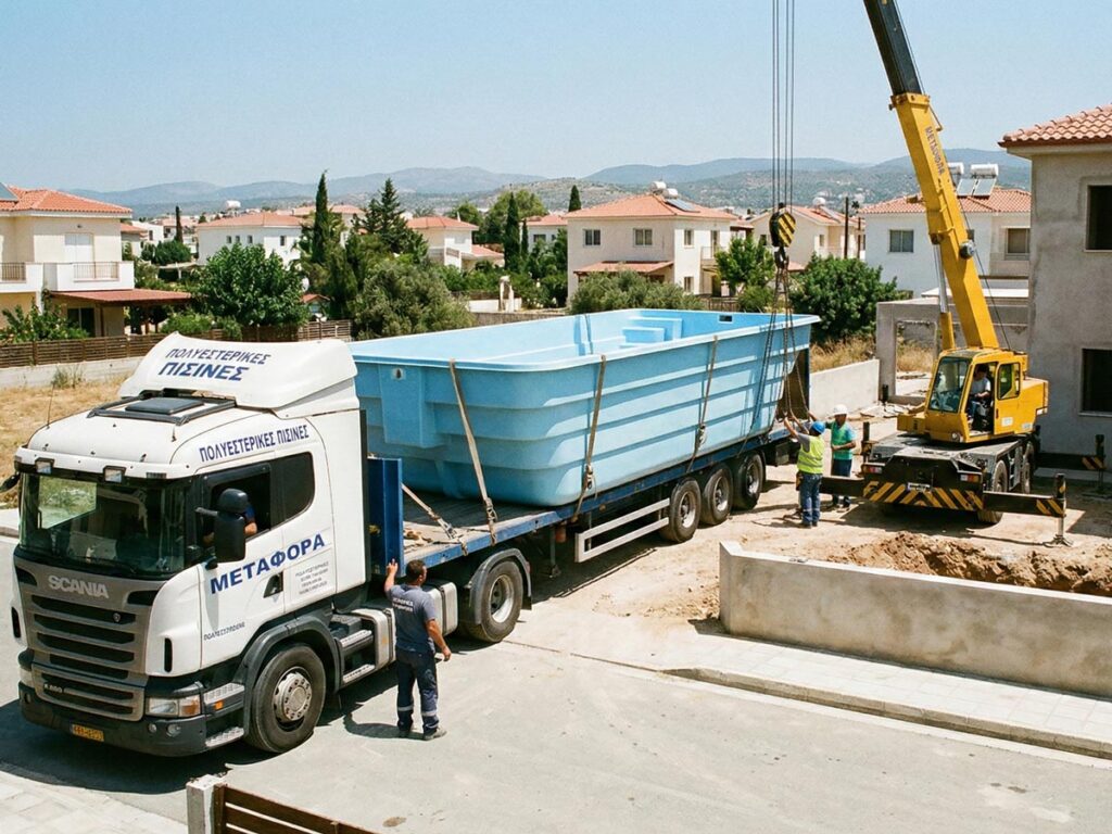 Κατασκευή Πολυεστερικής Πισίνας, Πολυεστερική Πισίνα | Piscina-Center